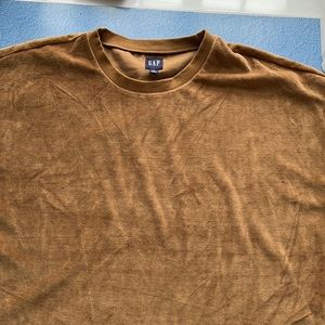 Gap Velour Tee, brown, NWT, short sleeve